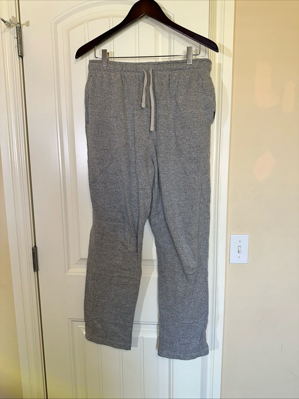 Eddie Bauer Lounge Fleece Lightweight Sweatpants Pockets Mens L